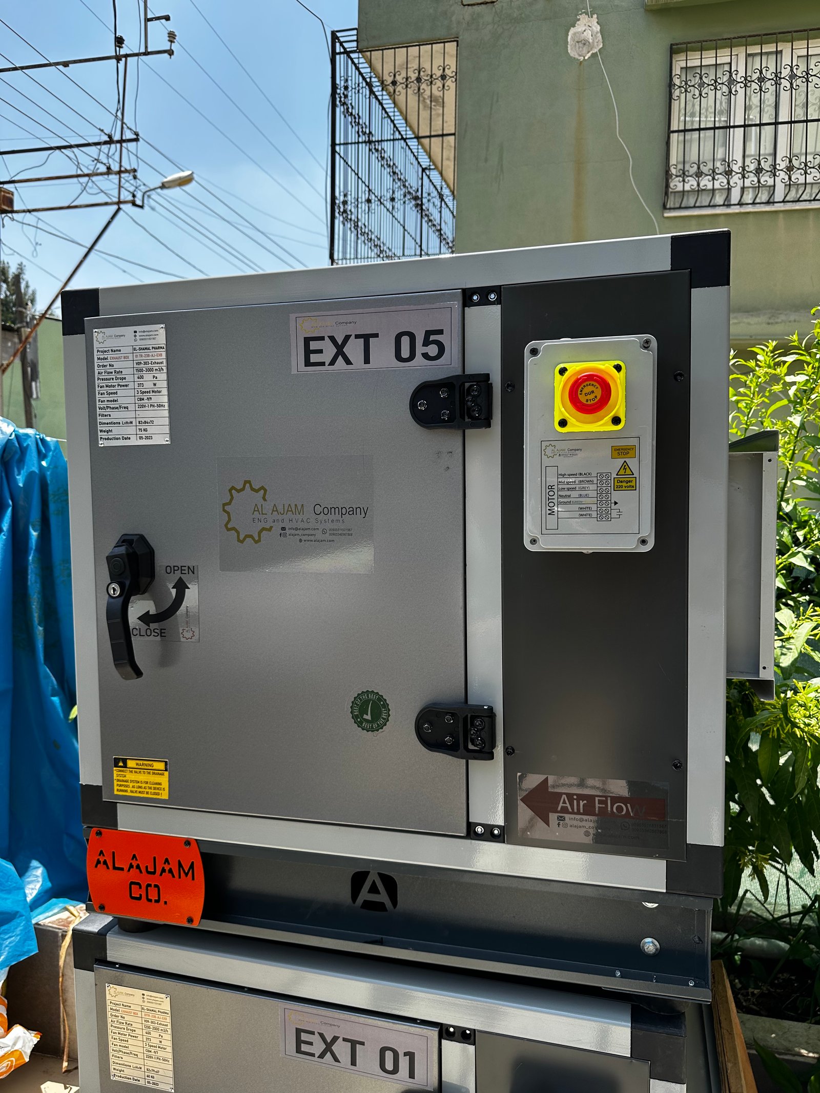 Exhaust and Fresh fan Box